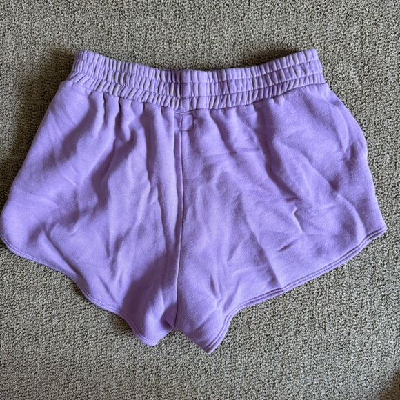 Aviator Nation Purple Shorts with Rainbow Heart - Picture 4 of 8